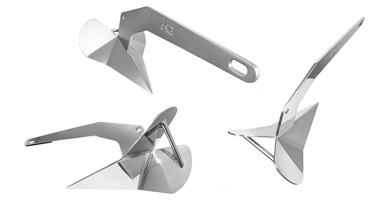 Tabela de dimensionamento de âncora de barco Wing Delta