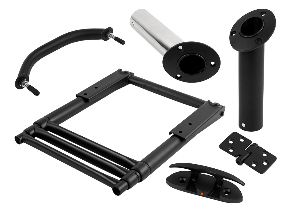 Novas peças de hardware marinho preto fosco