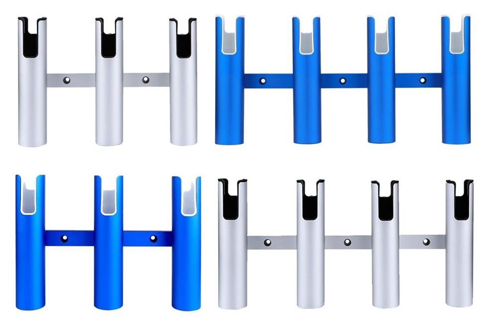 Suporte de haste de 4 tubos marinhos de liga de alumínio superior