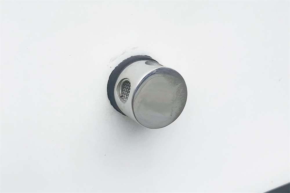 Ventilação do tanque de 90 graus em aço inoxidável 316