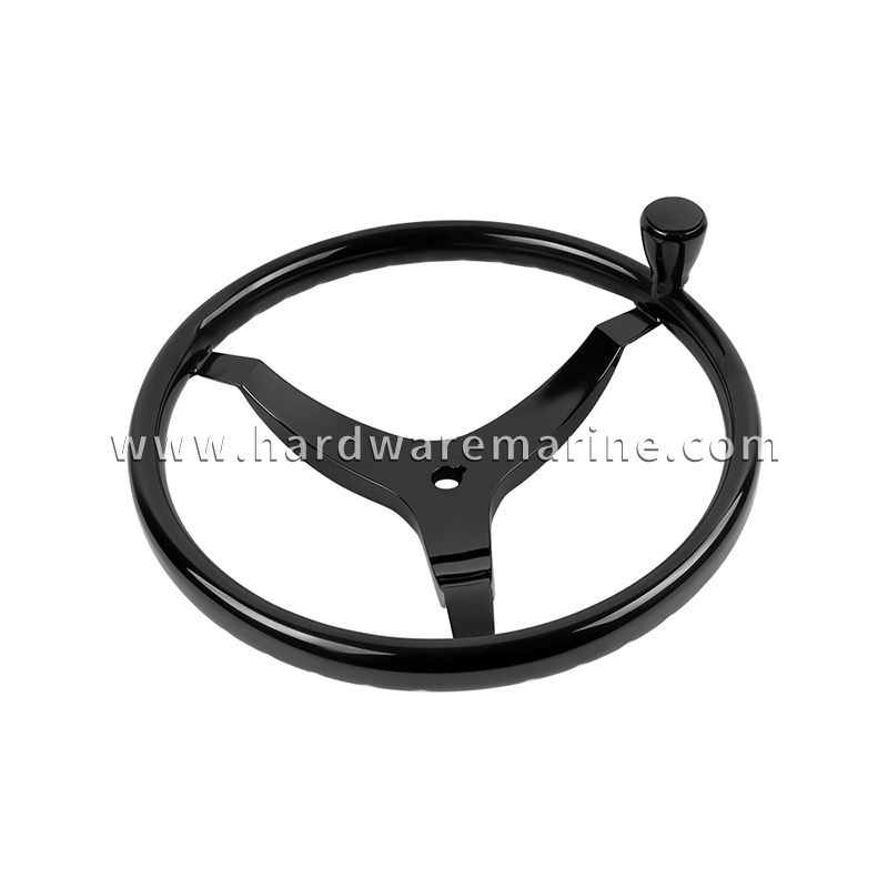 Volante PVD preto com botão atualizado