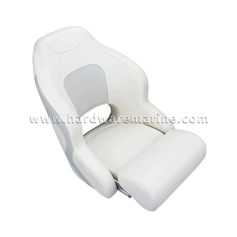 Assento marítimo rebatível Deluxe (cinza claro e cinza escuro)